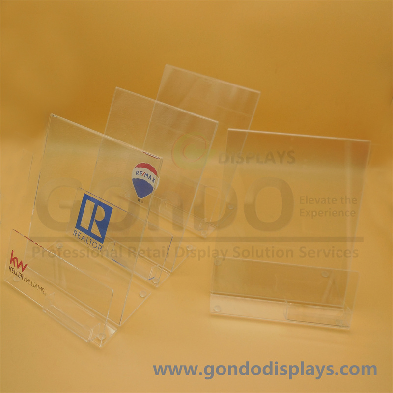 PMMA Plexiglass Plastic Perspex Store Shop Retail Transparent Clear Acrylic Sign Holder