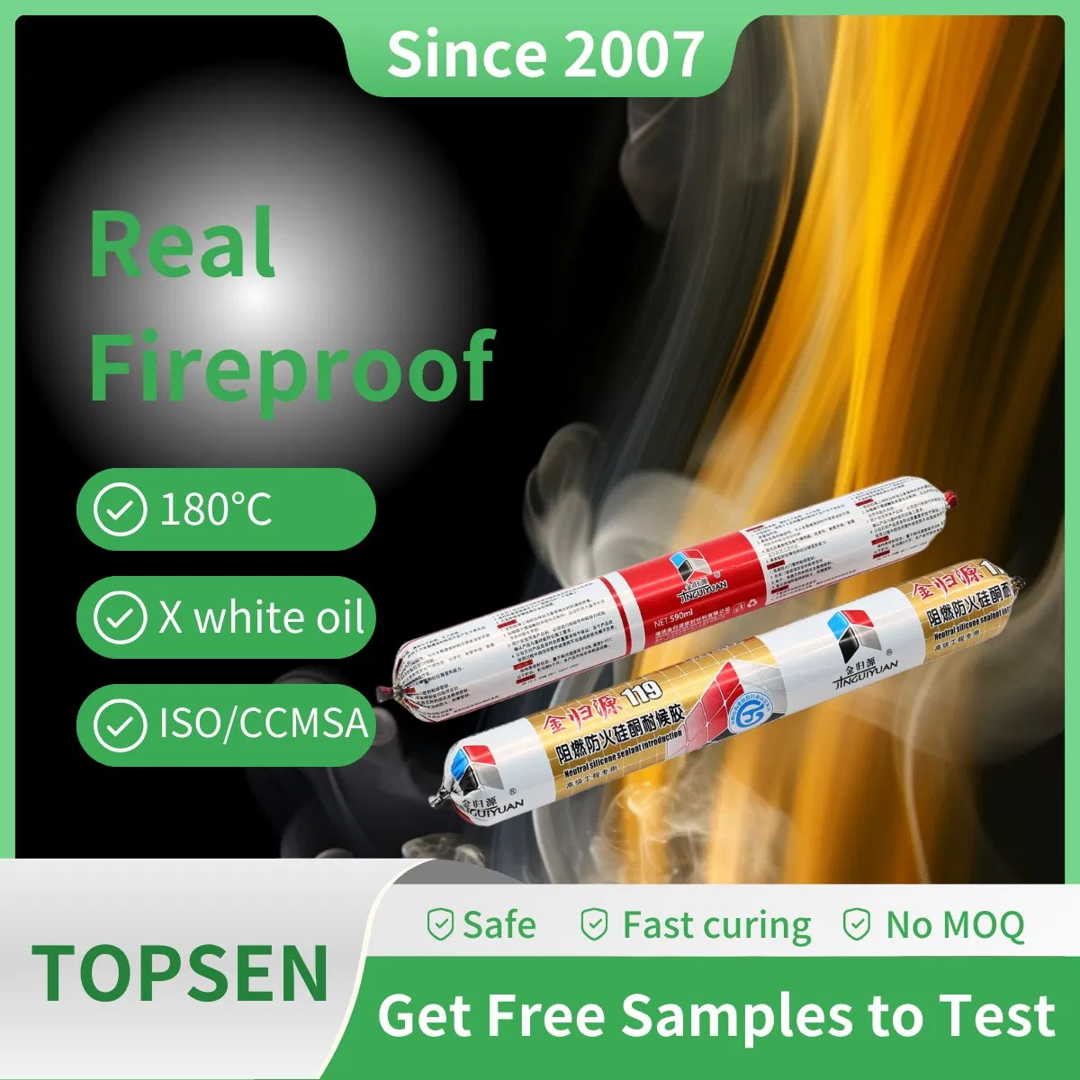 Fireproofing Weatherproof Seal Flame Retardant Silicone Sealant
