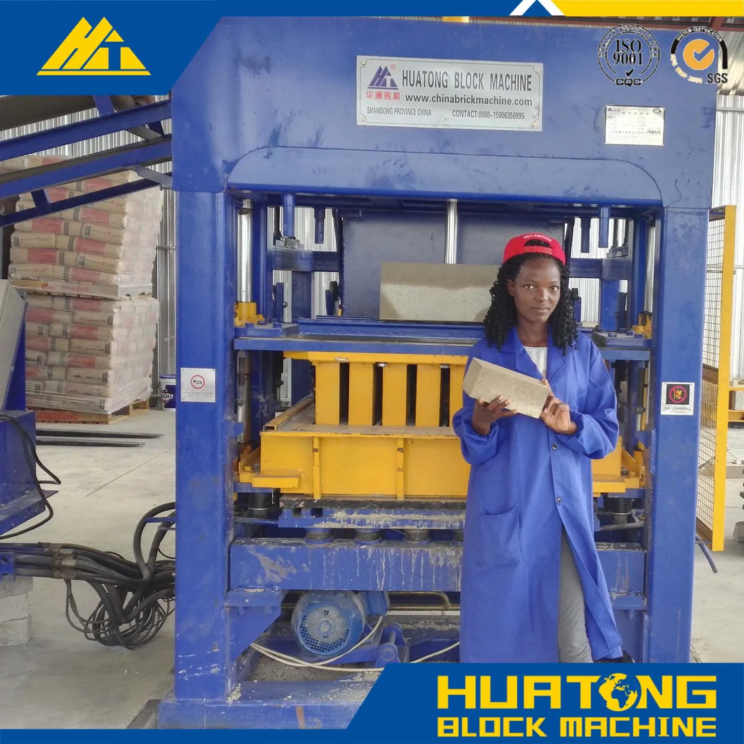 Qt5-15 Semi Automatic Concrete Block Making Machine with High Strength