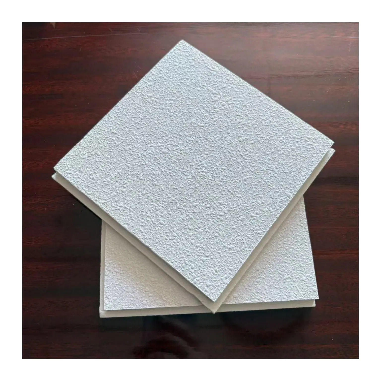 Fiberglass Acoustic Ceiling 595*595mm Fireproof Panel
