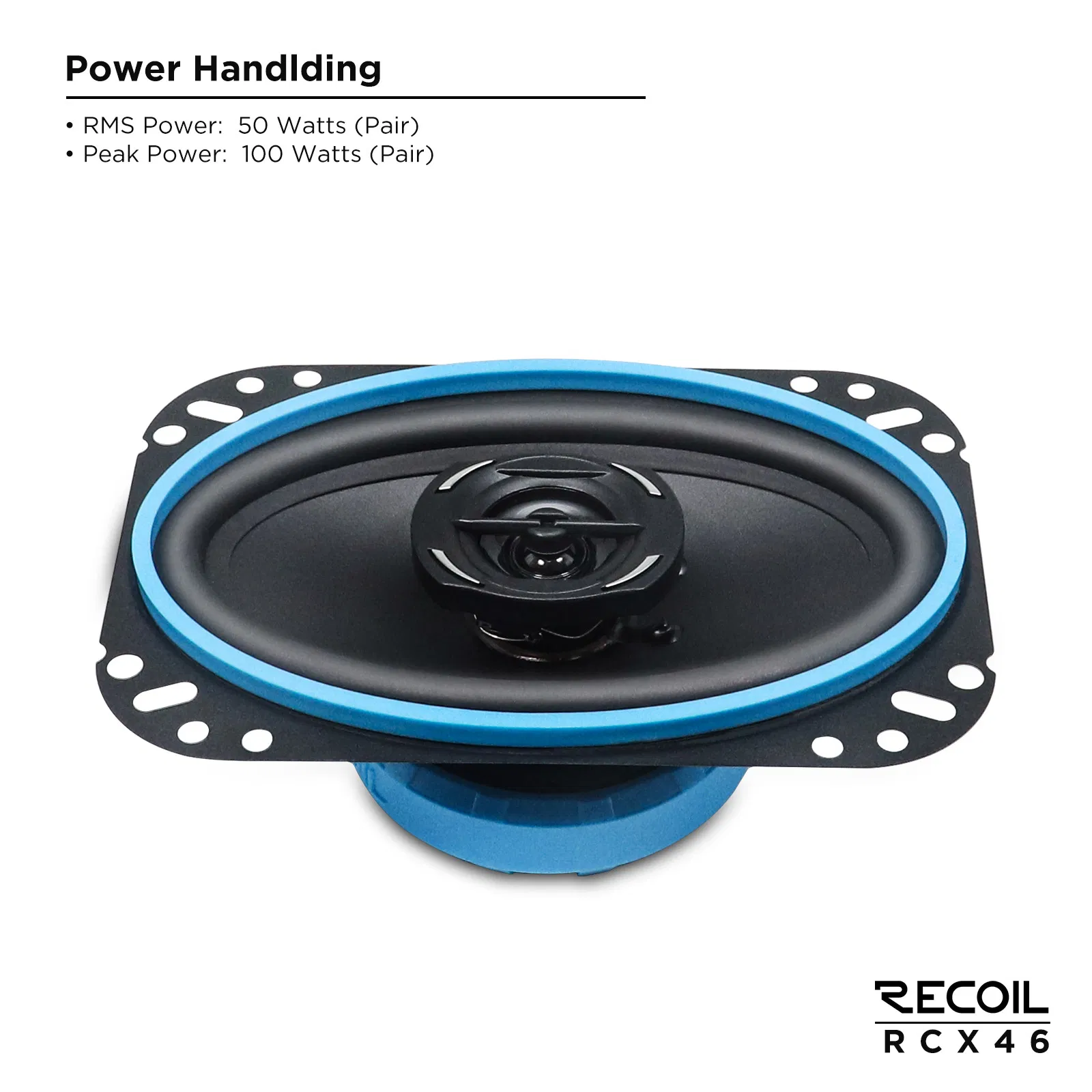 Edge Rcx46 Echo Series 4X6-Inch Car Audio Coaxial Speaker System