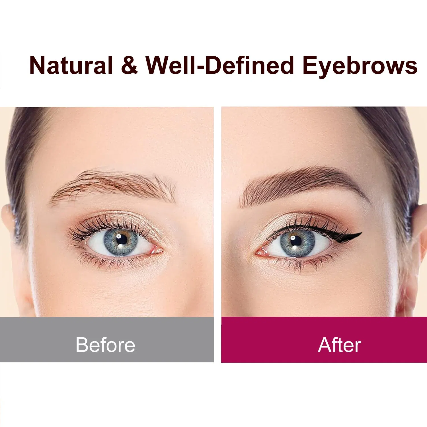Best Waterproof Smudge Proof Long Lasting Black Brow Liquid Eyebrow Pencil Eyeliner