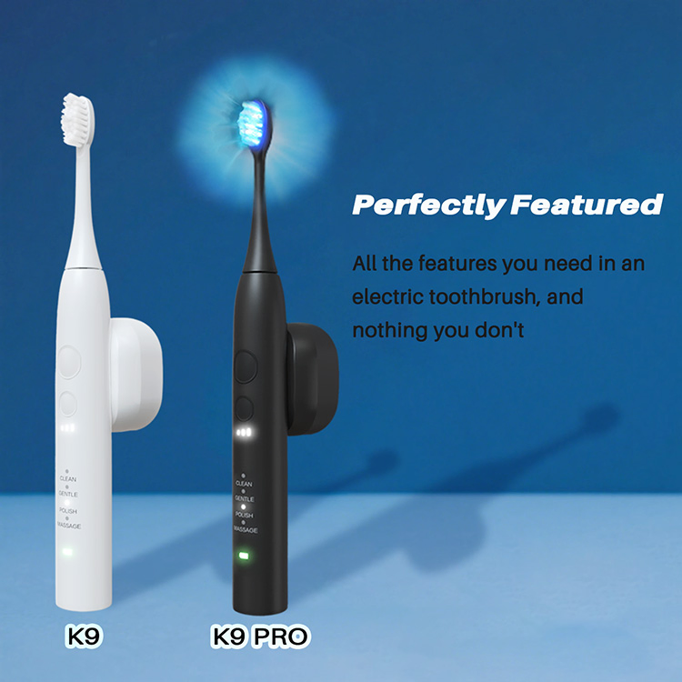 Customizable LED Whitening Electric Toothbrush with 4 Modes