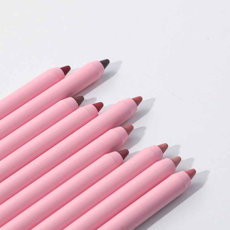 Wholesale Factory Cosmetics Makeup Custom Waterproof Long Lasting Highly Pigmented Black Vegan Brown Cosmetic Cream Lip Liner