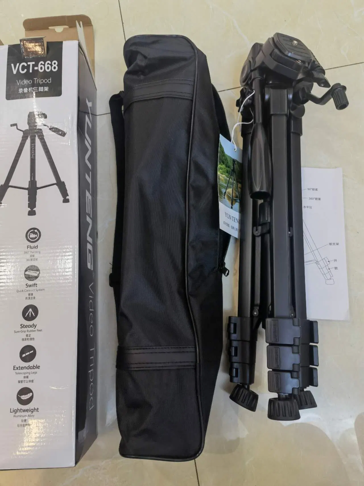 Штатив Yunteng VCT 668 для телефона и камеры