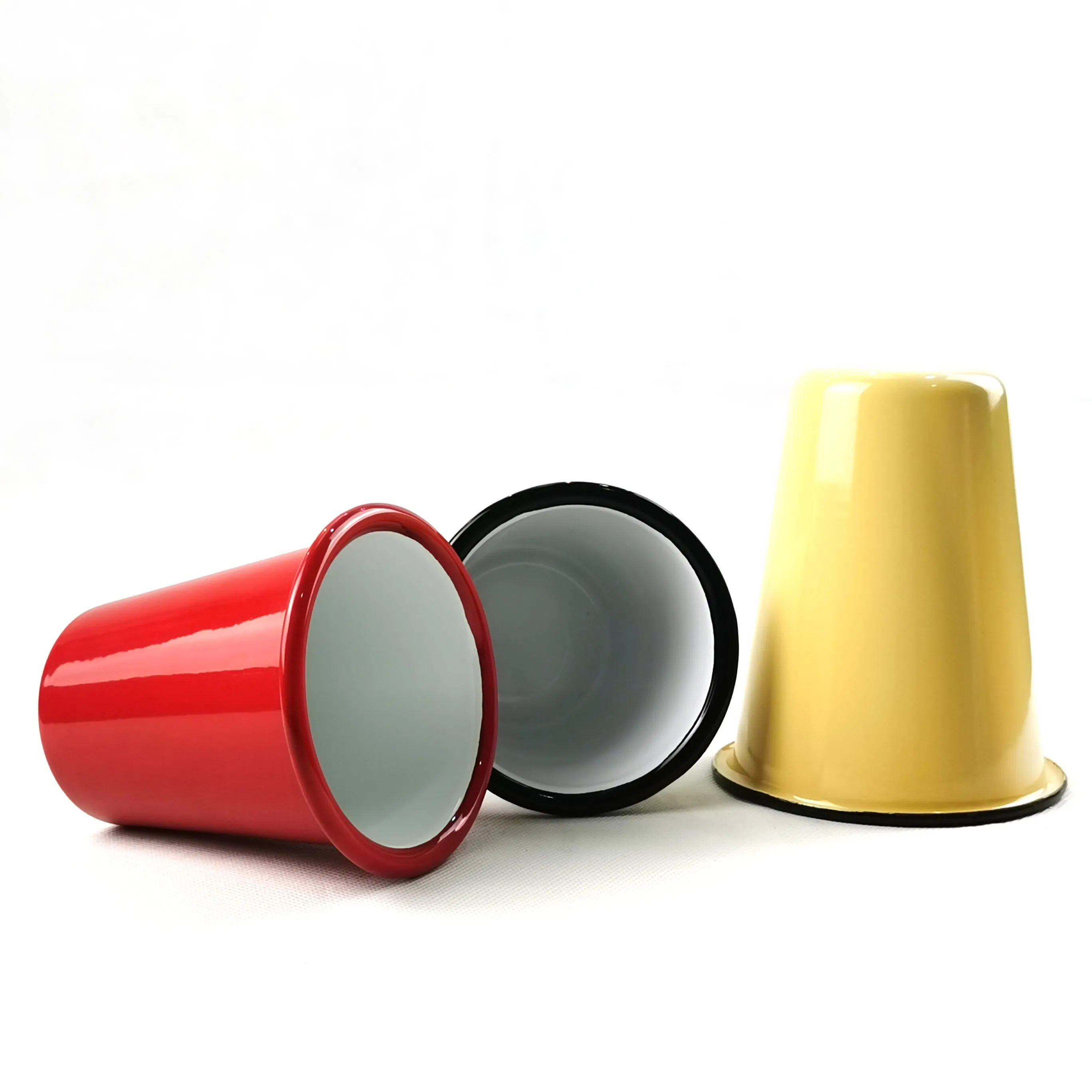 T-Shape Enamel Mug 400ml Enamel Gift Mug Coffee Cup