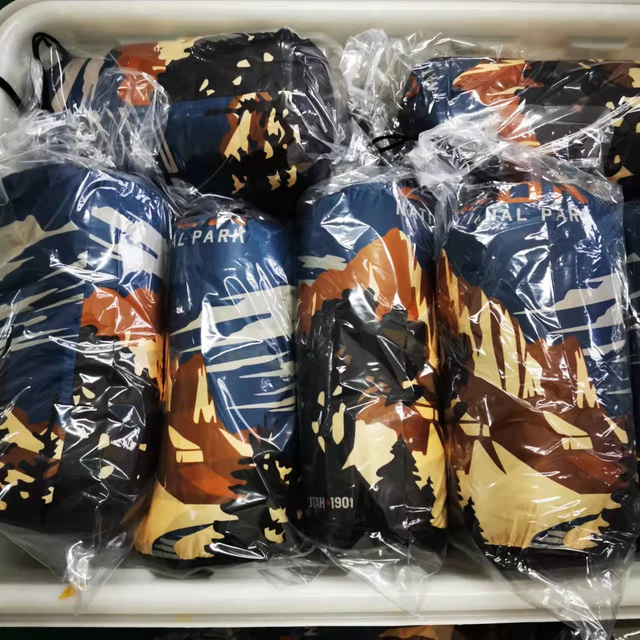 New Digital Design Printed Outdoor Travel Down Blanket