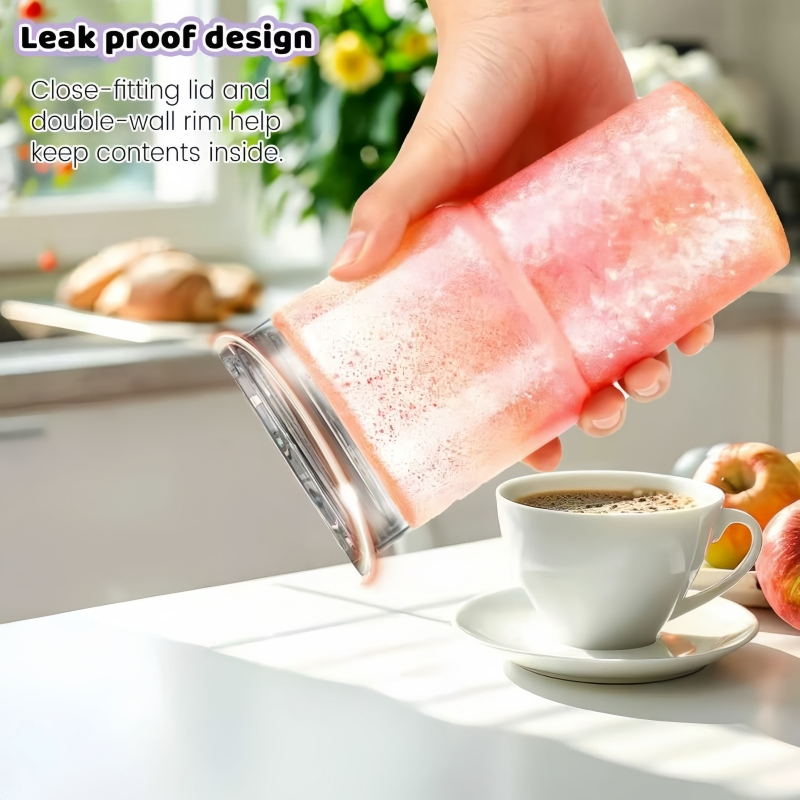 Многоразовые пластиковые стаканы 18oz с крышкой