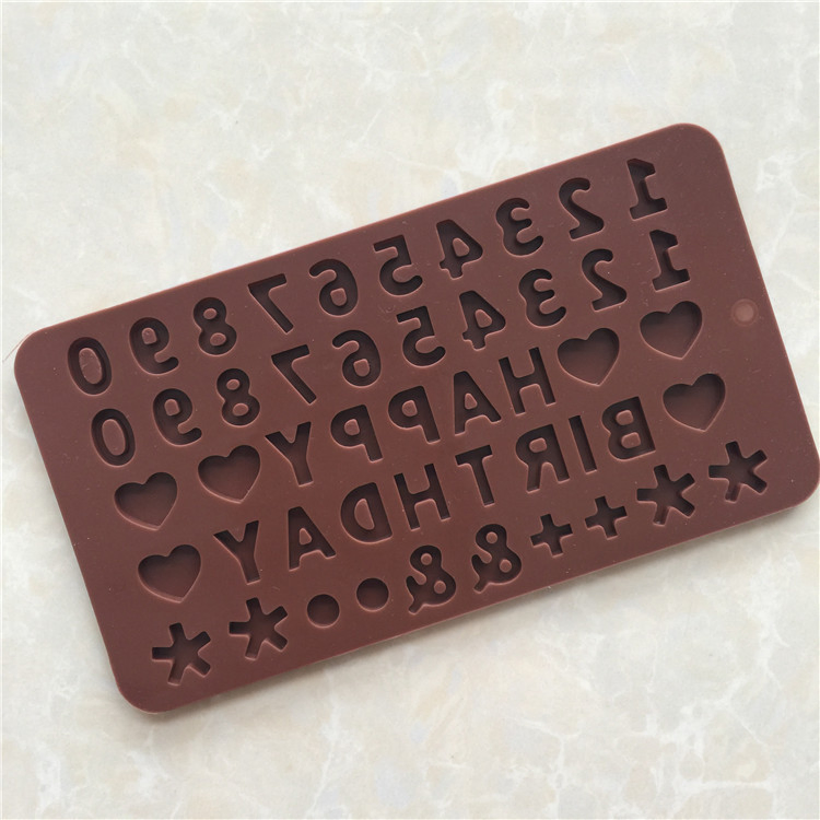 Happy Birthday Food-Grade Silicone Mold for Chocolate Cake