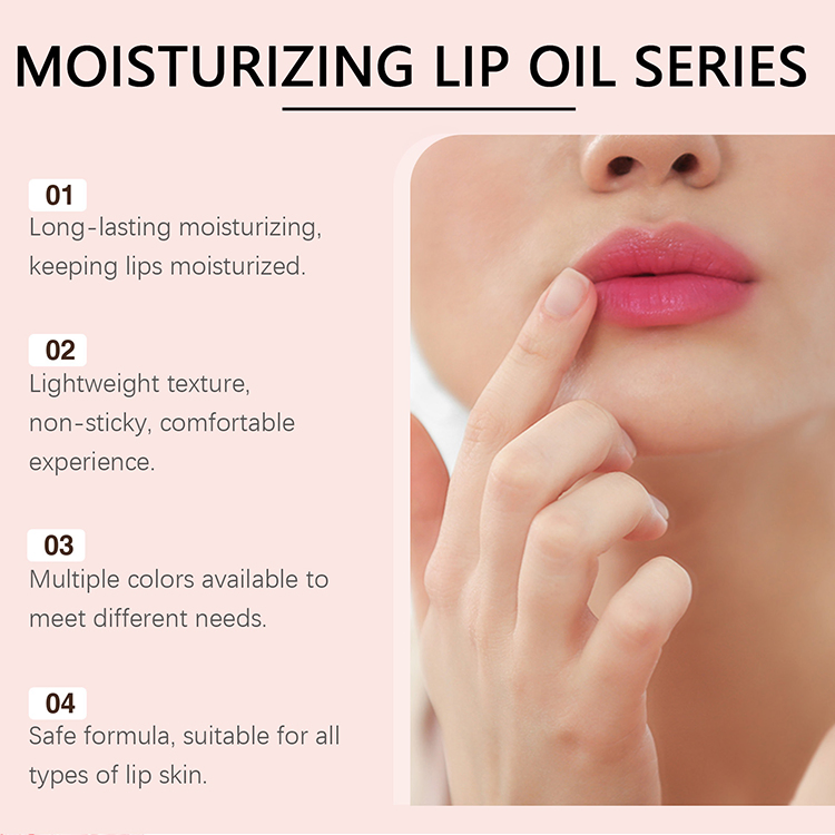 Private Label Color Changing Plump Repair Lip Gel Light Texture Non-Sticky Multiple Color Moisturizing Fruit Lip Oil