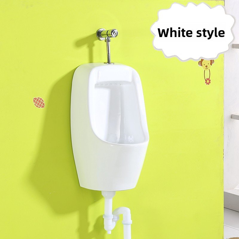 Wall-Mounted Urinal for Children in Bathroom