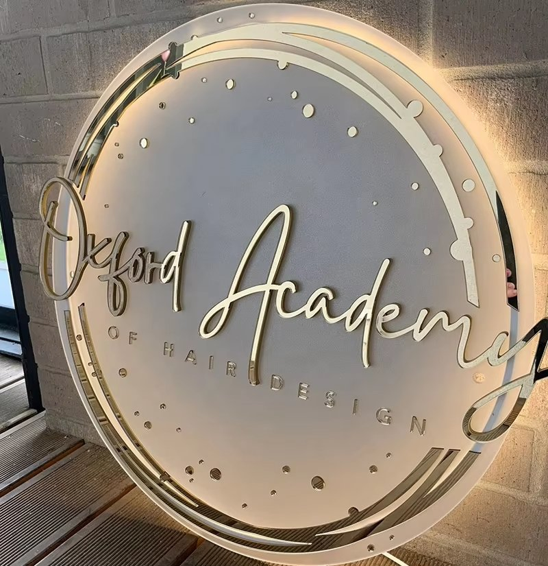 Business Sign Custom LED Backlit Letter Office Logo Acryl Neon Sign Shop Sign Board Outdoor Advertising