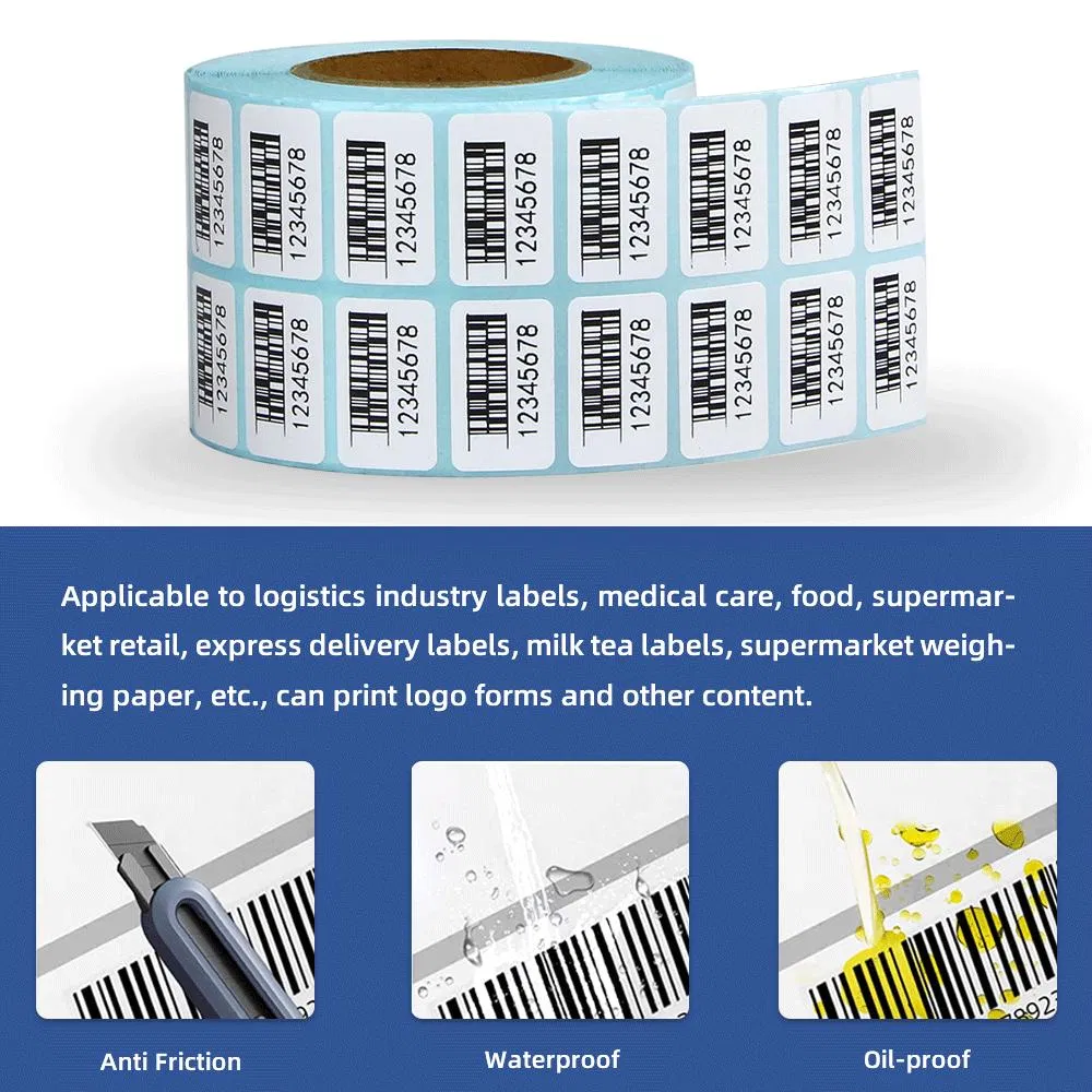 60X40mm Custom Supermarket Pricing Label Thermal Label Sticker Price Tag Stickers