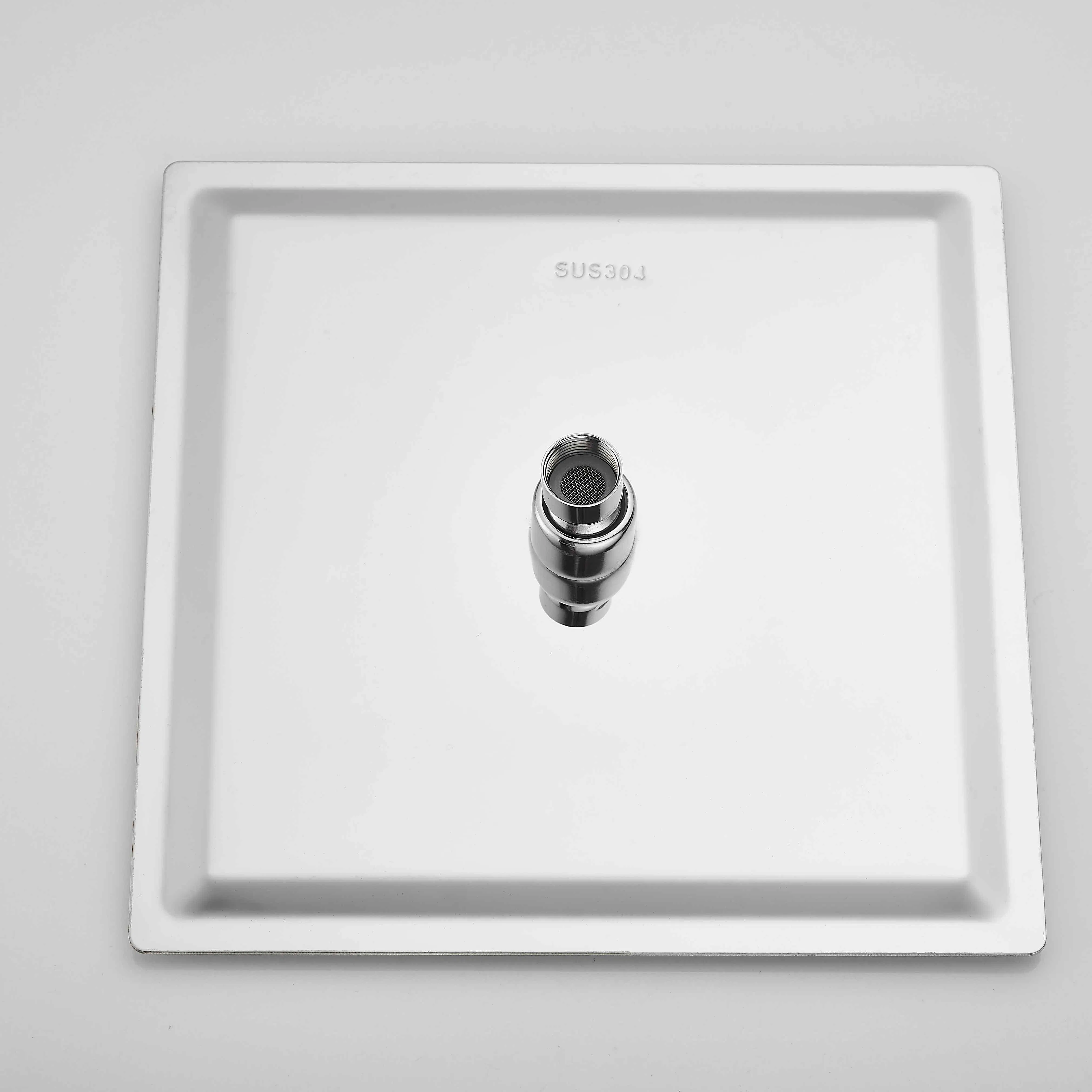 Huadiao 2021 Luxury Durable Ultra-Thin Stainless Steel Rainfall Shower Head Full Size Square Design