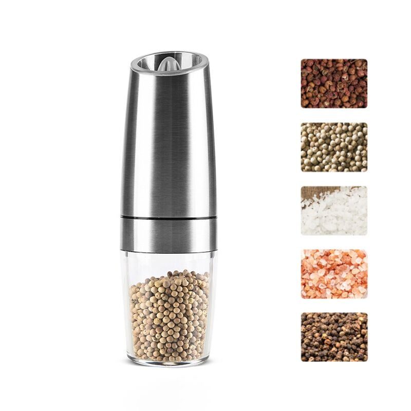 Home and Kitchen 4 Batteries Automatic Electric Pepper and Salt Grinder with Blue LED