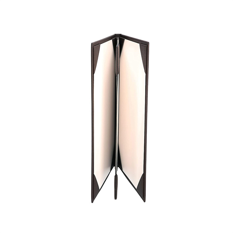 Leather Bar Drink BBQ Menu Book Restaurant Menu Cover Holder