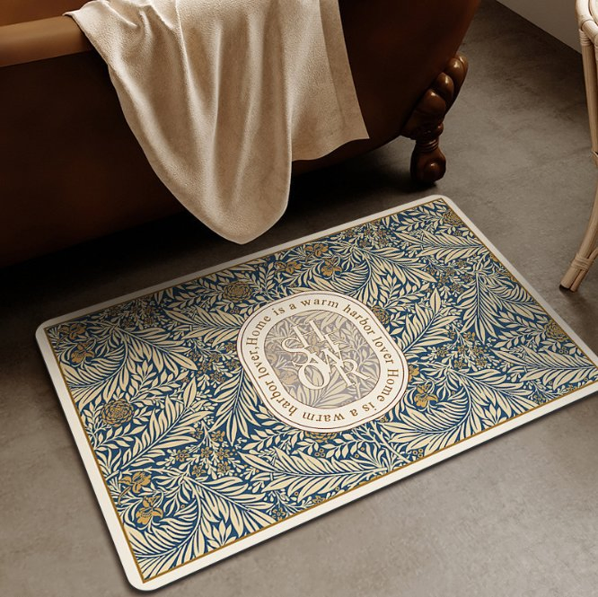 New Water Absorbent Diatom Mud Floor Mat Luxury Durable Bath Rug