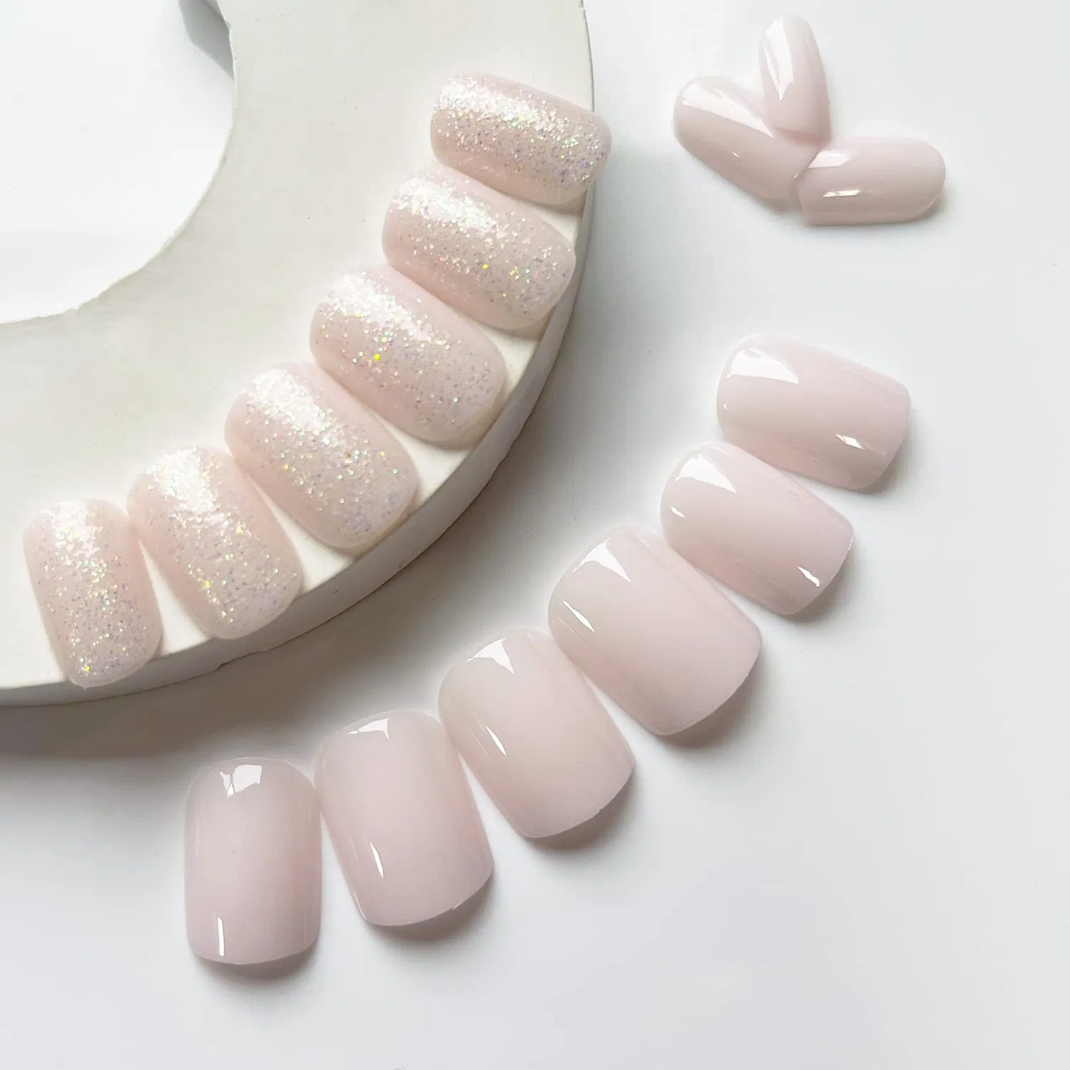 24PCS Press on Nails Press Nail Patch Wearable Nail Reuse (cat's eye)