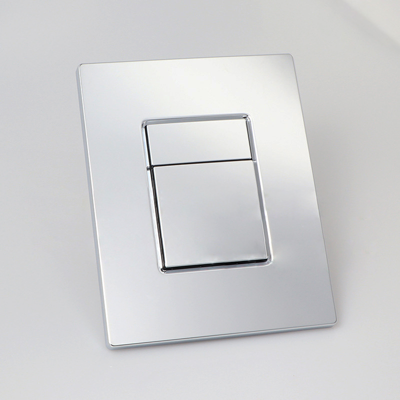Dual Push Concealed Flush Plate Wall Hanging Toilet Accessories Glossy flush Panel