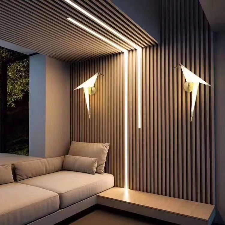 Polyester Fiber Grille Sound Insulation Decorative Interior Wall Panel Wood Acoustic Panel