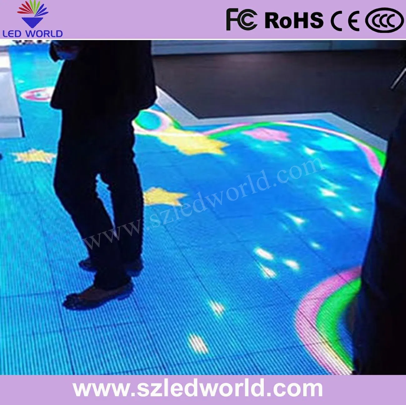 P3.91 P4.81 P6.25 HD High Brightness Interactive Dancing Floor LED Screen for Wedding Party