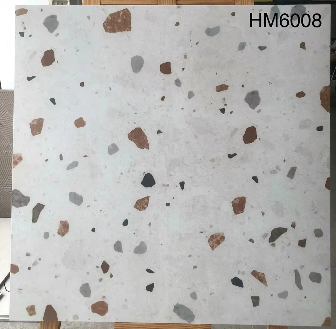 Керамогранитная плитка 600x600 мм матовая терраццо