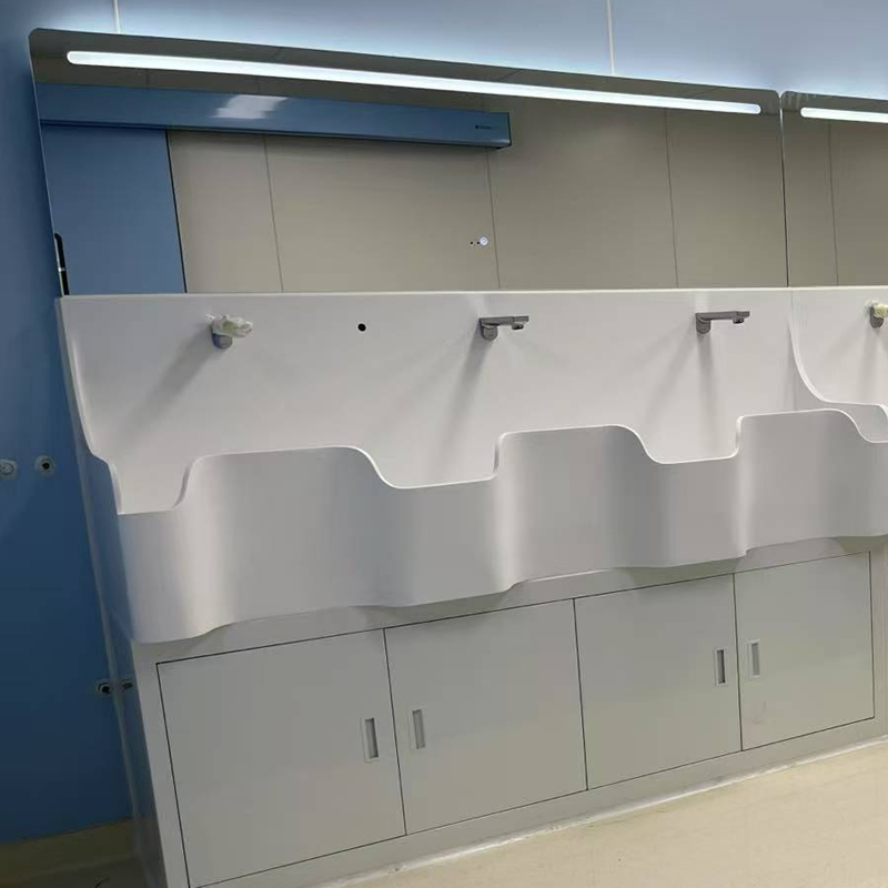 Wave Style DuPont Corian Automatic Faucet Sink