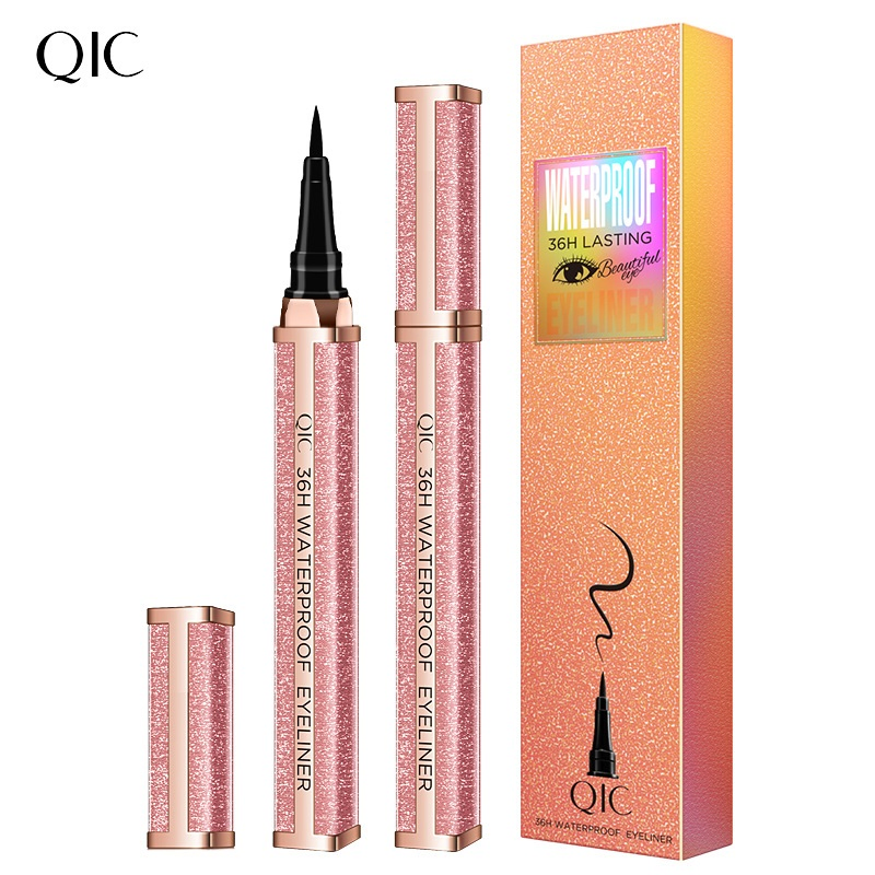 EL15 Qic Original Design Net Red Star Sky Eyeliner Pen Waterproof Quick Dry Non-Dizzy Make-up Eyeliner Liquid Pen Shake Sound Quick Hand Make-up