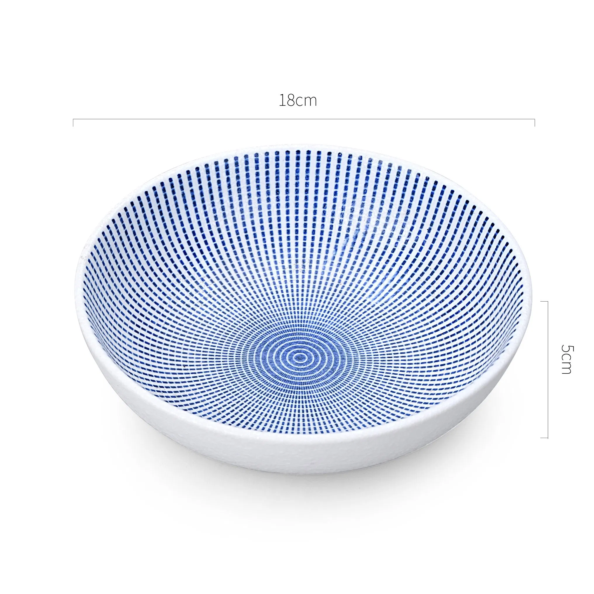 Ceramic Bowl Tableware Soup Noodle Bowl Round Food Container Customized Big Pasta Sauce Bowl 7 Inch