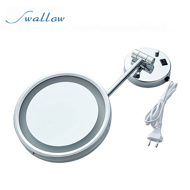 Wall Vanity Mirror Bathroom Round, 3 Times Magnification Mirrors From Executive Shaving