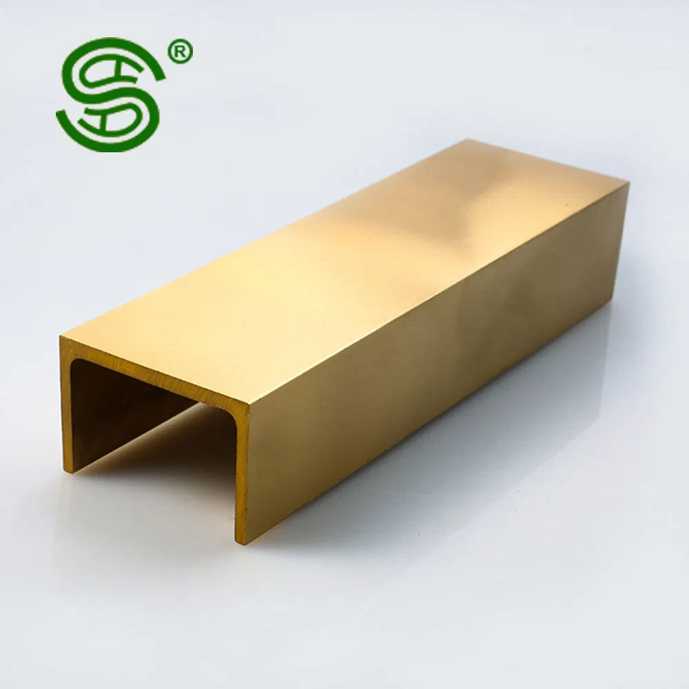 U-Shaped Brass Profile Extrusion Processing Manufacturer, Special-Shaped Brass Decorative Copper Strip Extruded Copper Profile