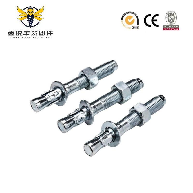 Customized Wedge Anchor Galvanizing Finish Carbon Steel Expansion Bolt Anchor for Concrete