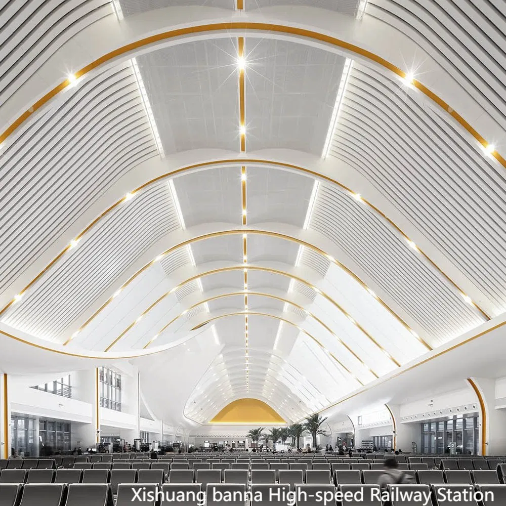 Besway Custom Aluminum Panel Ceiling for Xishuangbanna High-Speed Railway Station