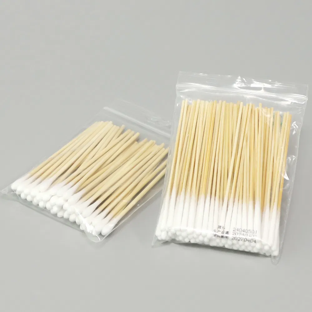 Disposable Eco Friendly Cotton Swabs Wooden Cotton Buds
