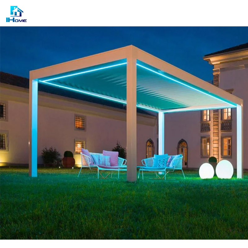 4X3 Luxury Pergola Aluminio Louvre Roof for Hotel Garden