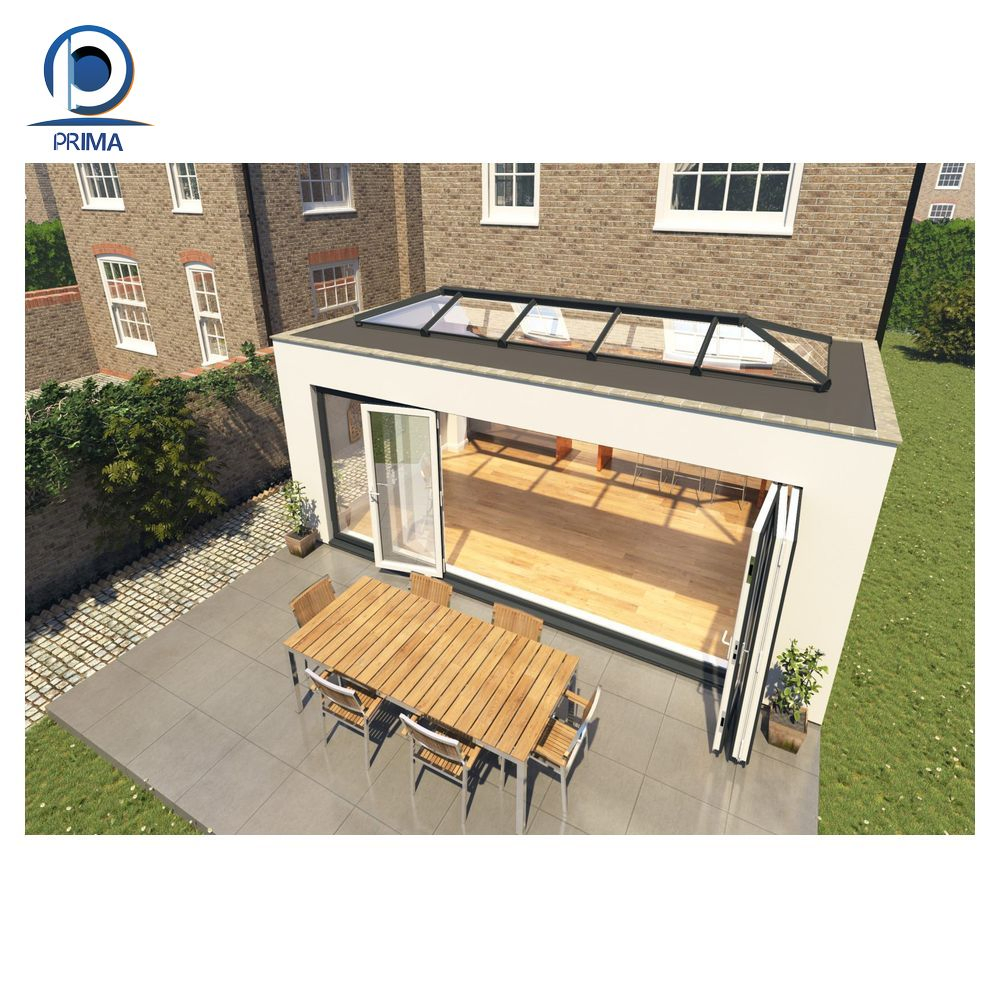 Special-Shaped Tempered Glass Construction Roof for Outdoor Light Steel Structure for Villa