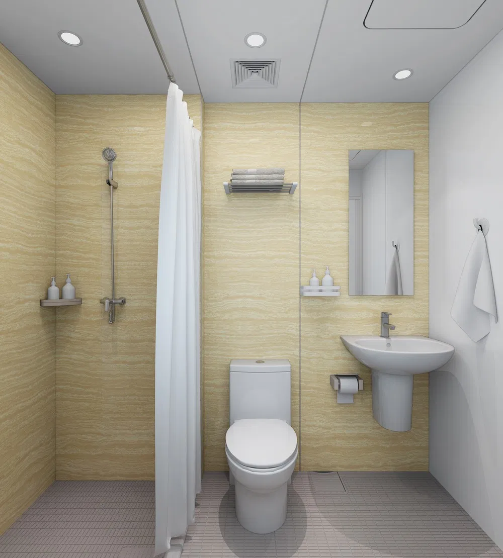 High-End Custom SMC Complete Prefab Bathroom Production Line in China Factory
