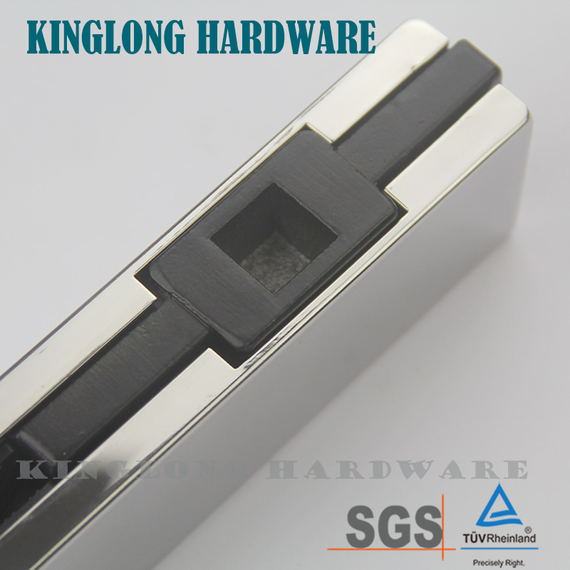 Stainless Steel Glass Door Hardware Fitting Door Hinge Square Type Bottom Lower Patch Fitting Clamp