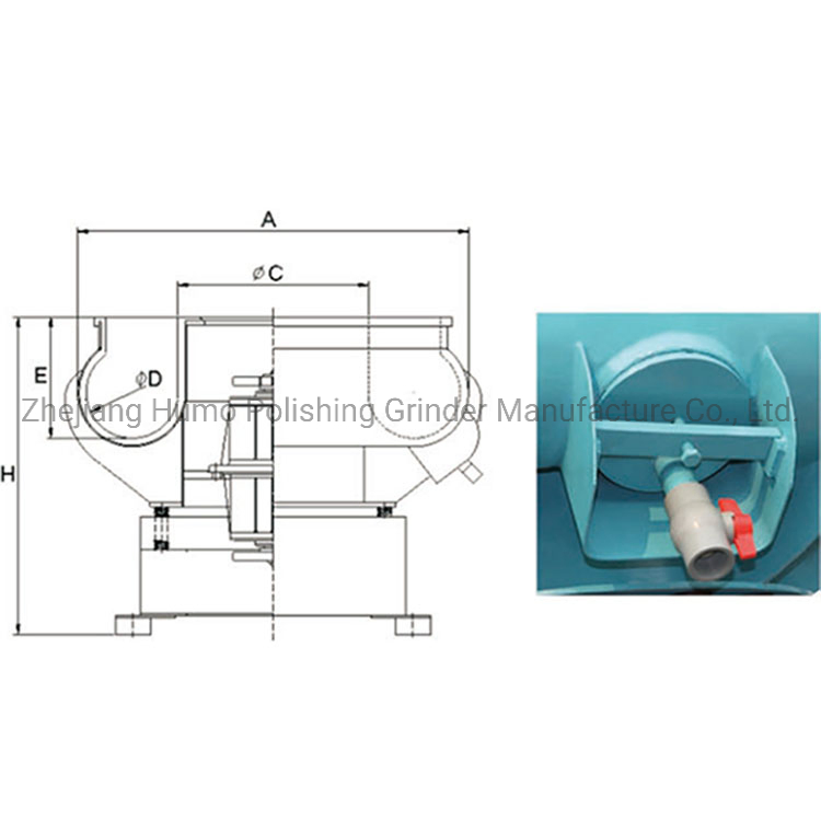 Виброшлифовальная машина с чашей 300л для полировки металла