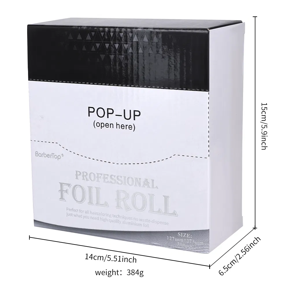 Hair Foils for Highlighting Aluminum Pop up Hair Foil Stylist Color Application