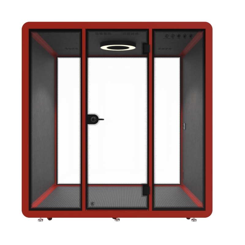 Workstation Soundproof Pod for Libraries with Tempered Glass and 100 Percent Inspection