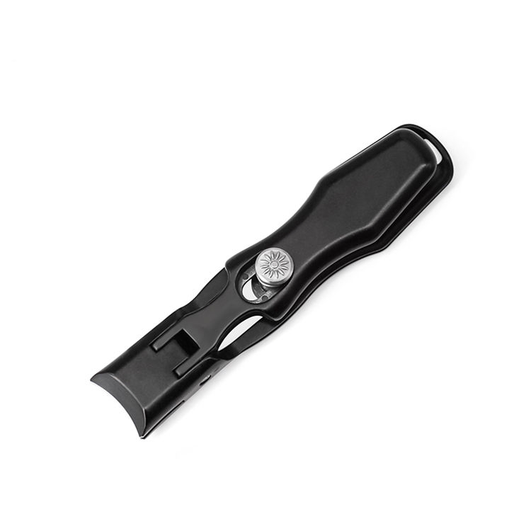 Black Stainless Steel Sharp Toe Finger Cutter Nail Clipper