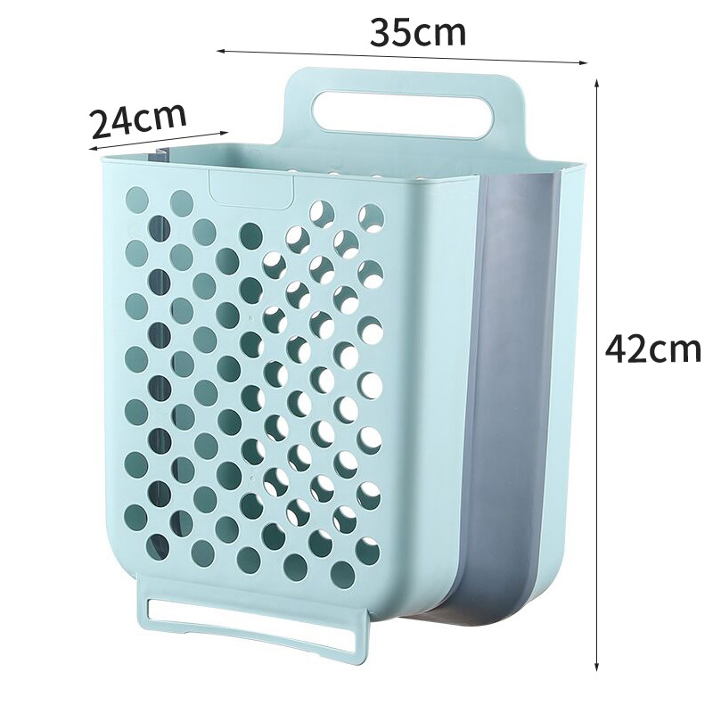 Factory Price Foldable Home Wall Mounted Non Perforated Bathroom Laundry Basket