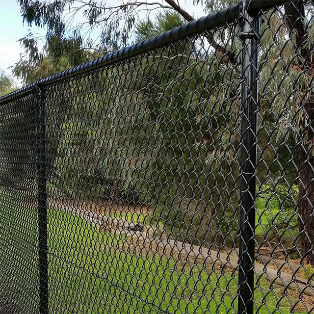 Wholesale Used 6FT Black Animal Weaving Chain Link Fence and Poles 100 Meter Roll