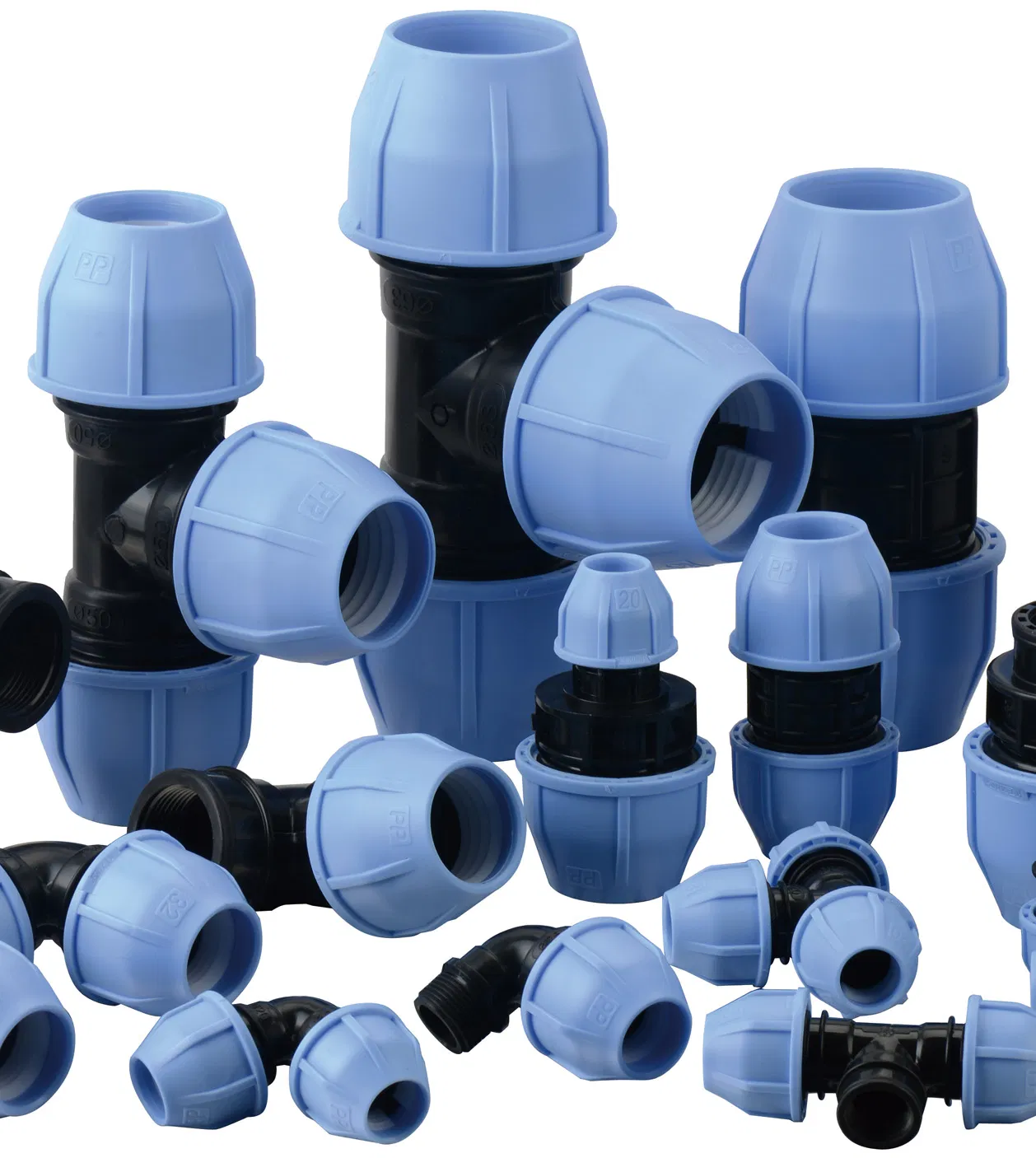 Pn16 HDPE PP Compression Fittings Male Adaptor Coupling