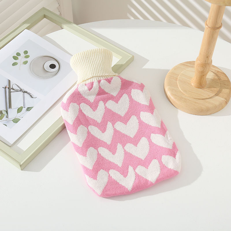 OEM Manufactory Promotional Custom Design Acrylic Fashion Colorful Knitted Hot Water Bottle Cover