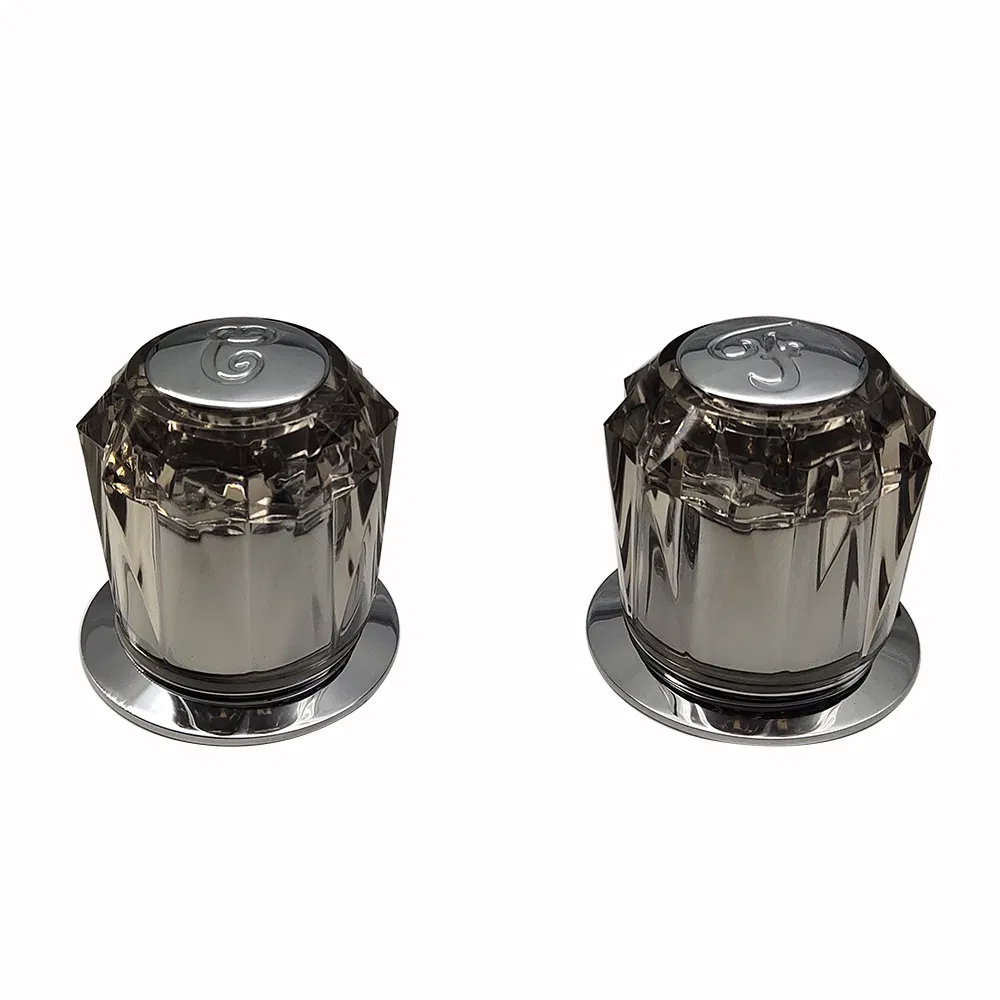 Серый акриловый маховик для смесителя душа