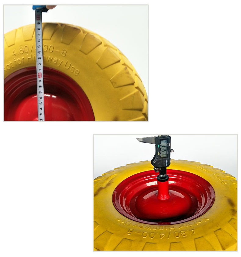 8 10 11 13 14 15 16 Inch PU Solid Flat Free Wheelbarrow Wheel Barrow PU Foam Wheel