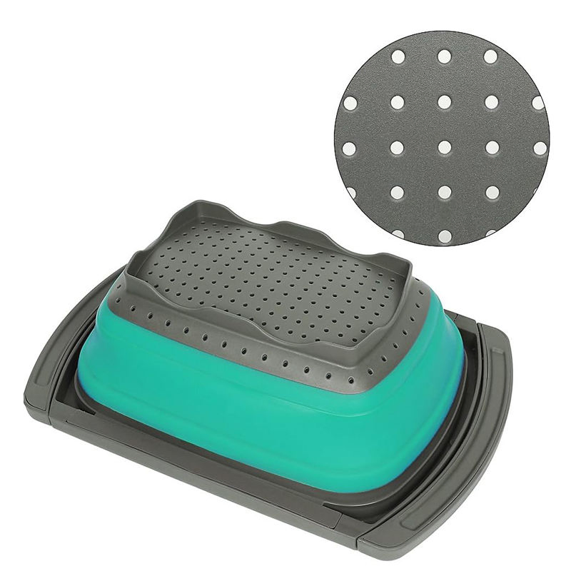 Versatile Foldable Colander and Kitchen Basket for Easy Use