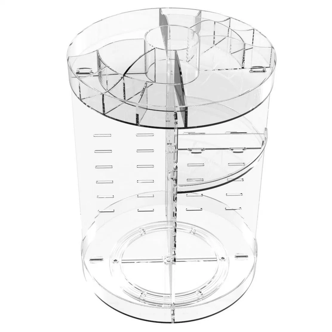 Clear Plastic Cosmetic Make up Organizer Display Rack